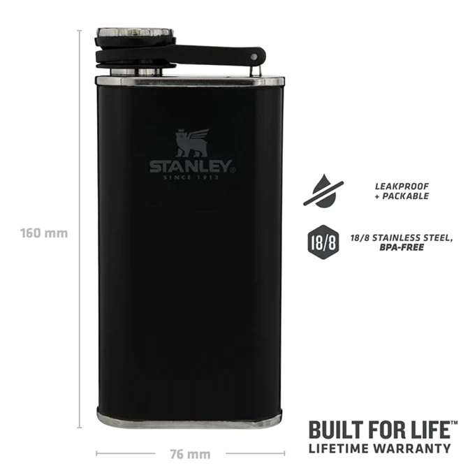 Stanley The Easy-Fill Wide Mouth Flask 0.23L Matte Black Pebble 4 Stanley The Easy-Fill Wide Mouth Flask 0.23L Matte Black Pebble - Image 4