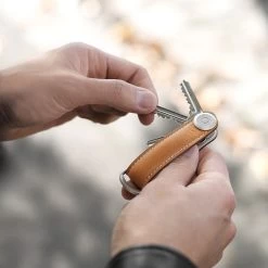 Orbitkey Premium Leather 2.0 Keyholder Black / Black -Mode Tassen Winkel image 9968