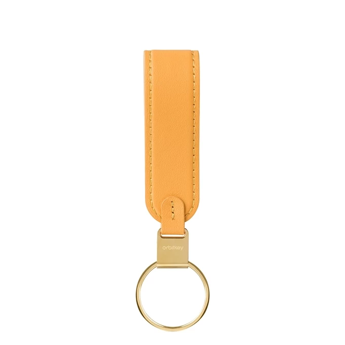 Orbitkey Loop Keychain Leather Orange 1 Orbitkey Loop Keychain Leather Orange