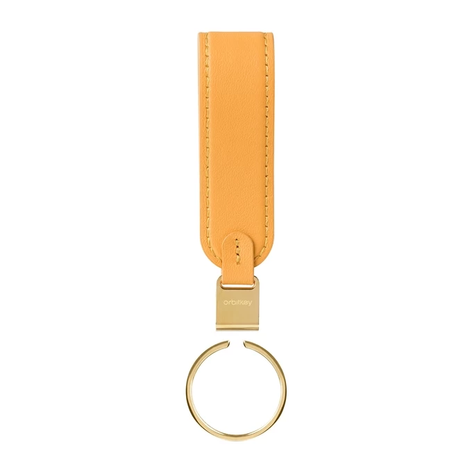 Orbitkey Loop Keychain Leather Orange 4 Orbitkey Loop Keychain Leather Orange - Image 4